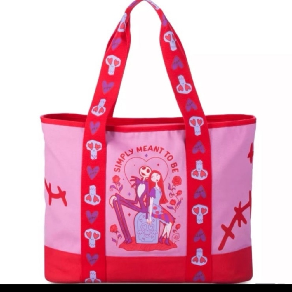 Disney Valentines Jack Skellington and Sally Tote Bag -♥️
